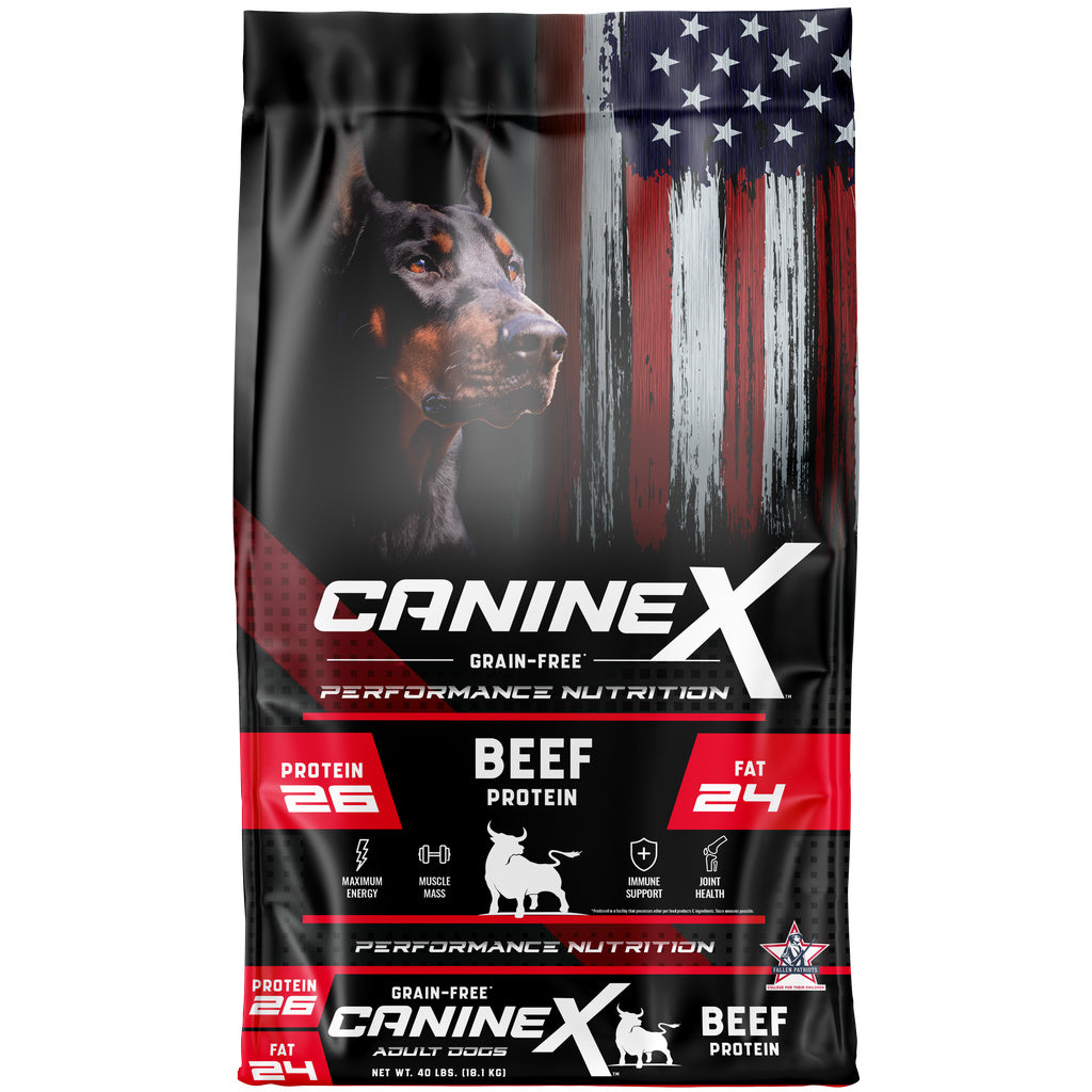Canine X Grain-Free Beef Dry Dog Food, 40 lb - Performance Formula