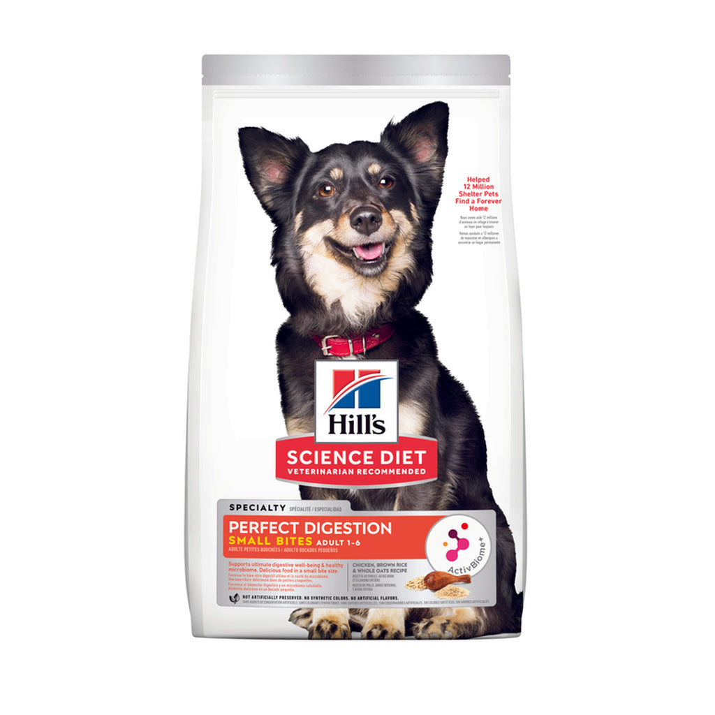 Hill's Science Diet Perfect Digestion Small Bites Adult Chicken Dry Dog Food, 3.5 lb
