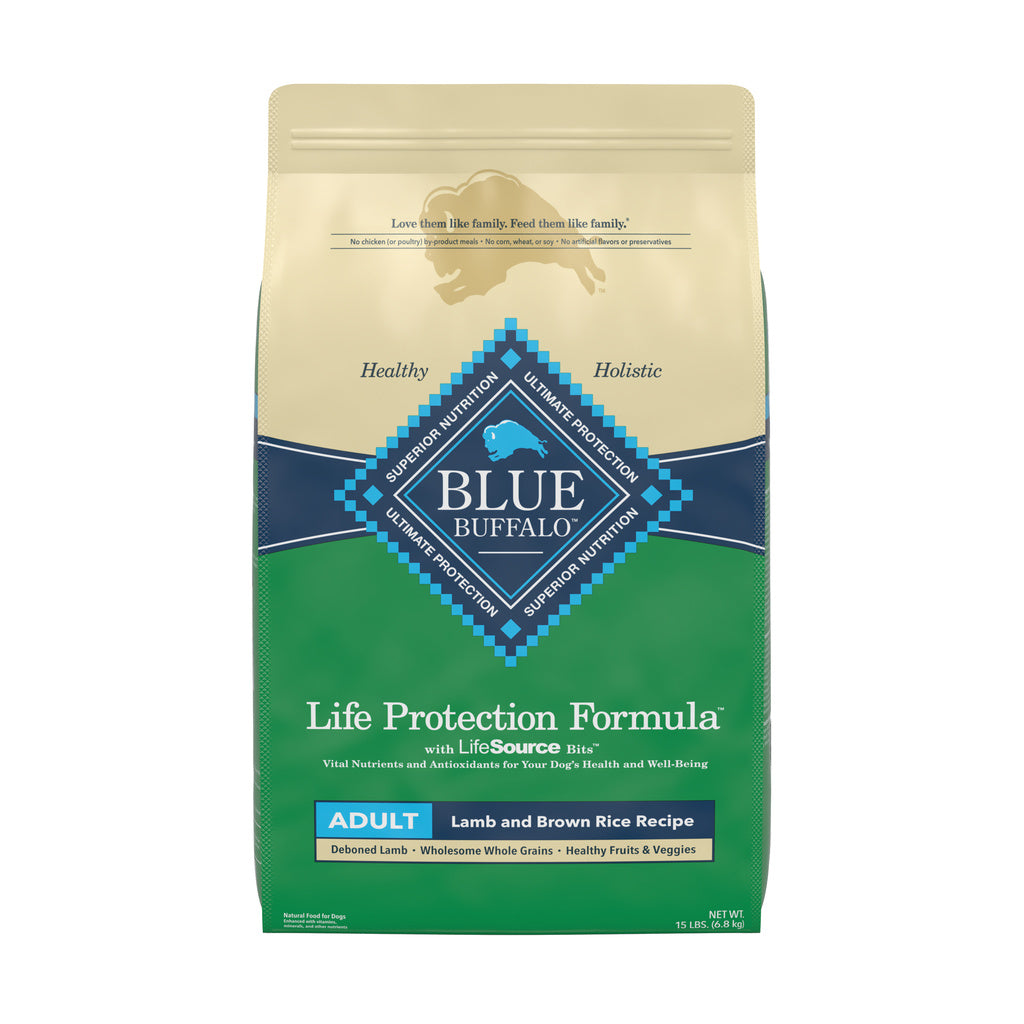 Blue Buffalo Life Protection Formula Adult Lamb and Brown Rice Dry Dog Food - 15 lb