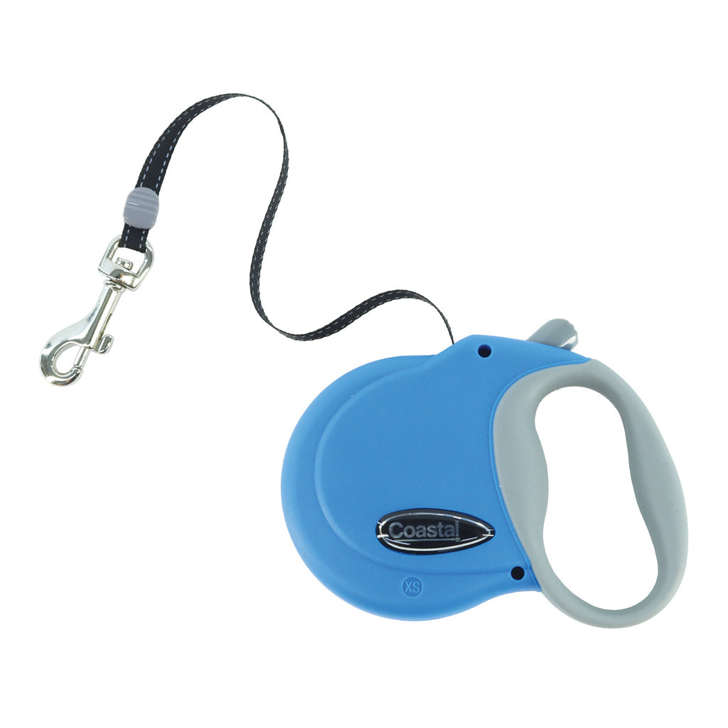 Coastal Pet Power Walker Retractable Dog Leash - X-Small, 12 ft, Blue