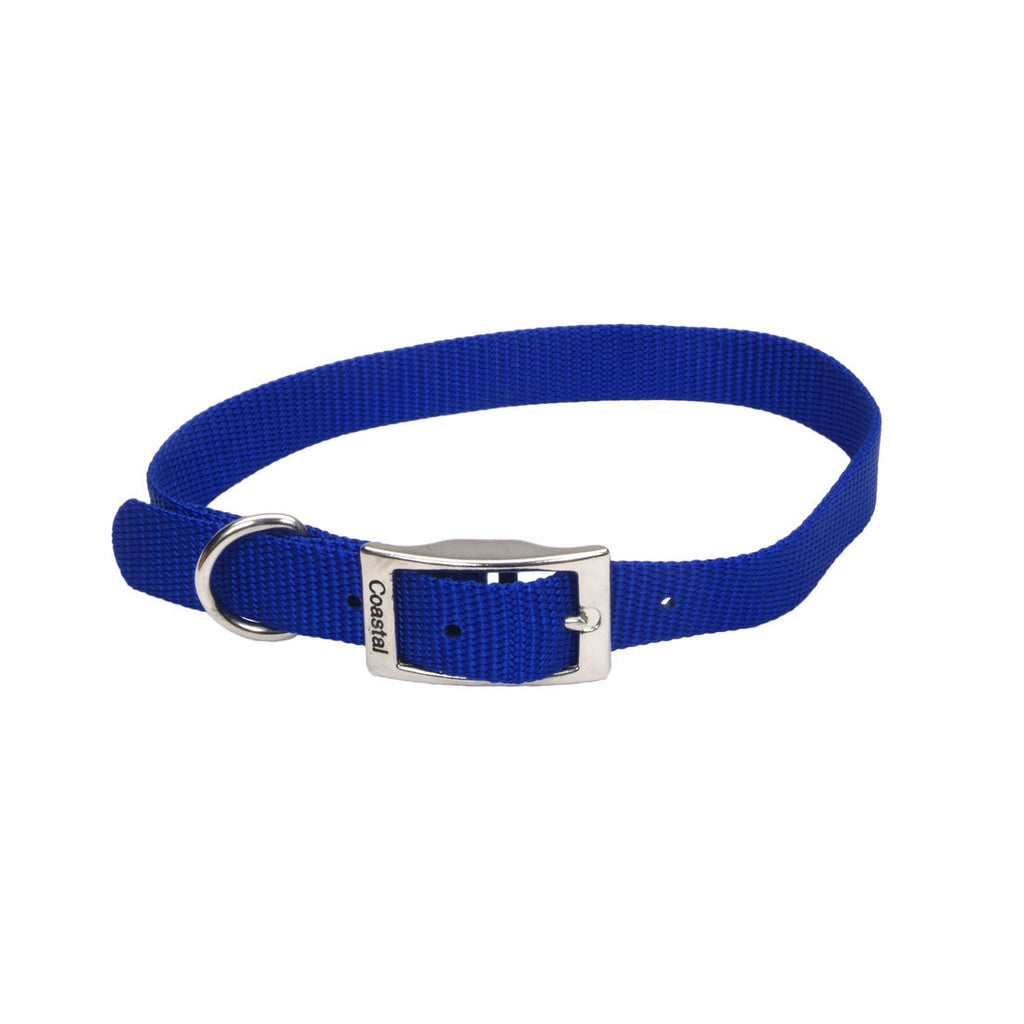 Coastal Pet Nylon Dog Collar - Blue, 3/4 inch x 18 inch, Medium