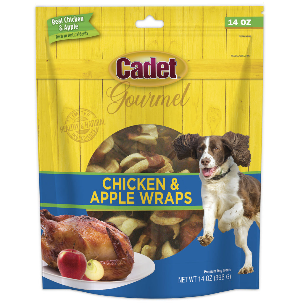 Cadet Gourmet Chicken and Apple Wraps Dog Treats - 14 oz