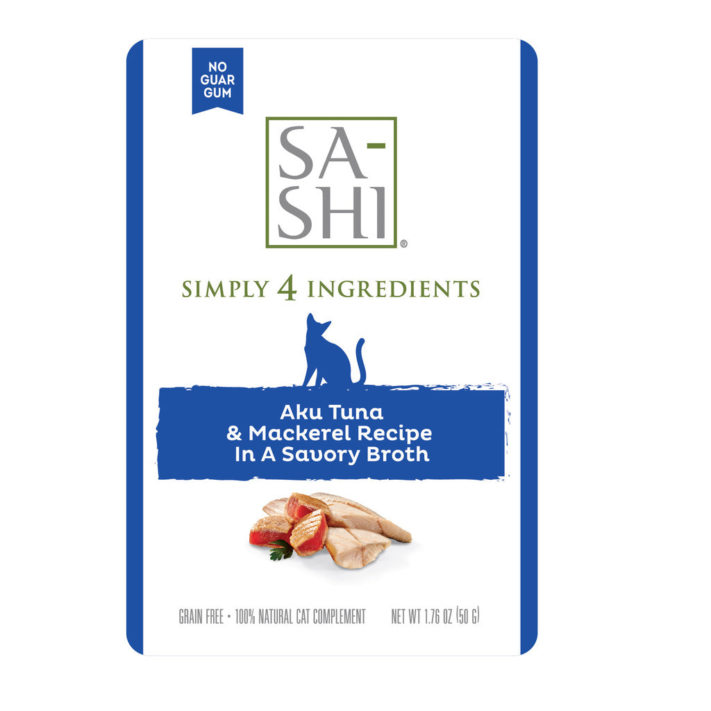 Sashi by Rawz Tuna & Mackerel Cat Food Pouch, 1.76 oz