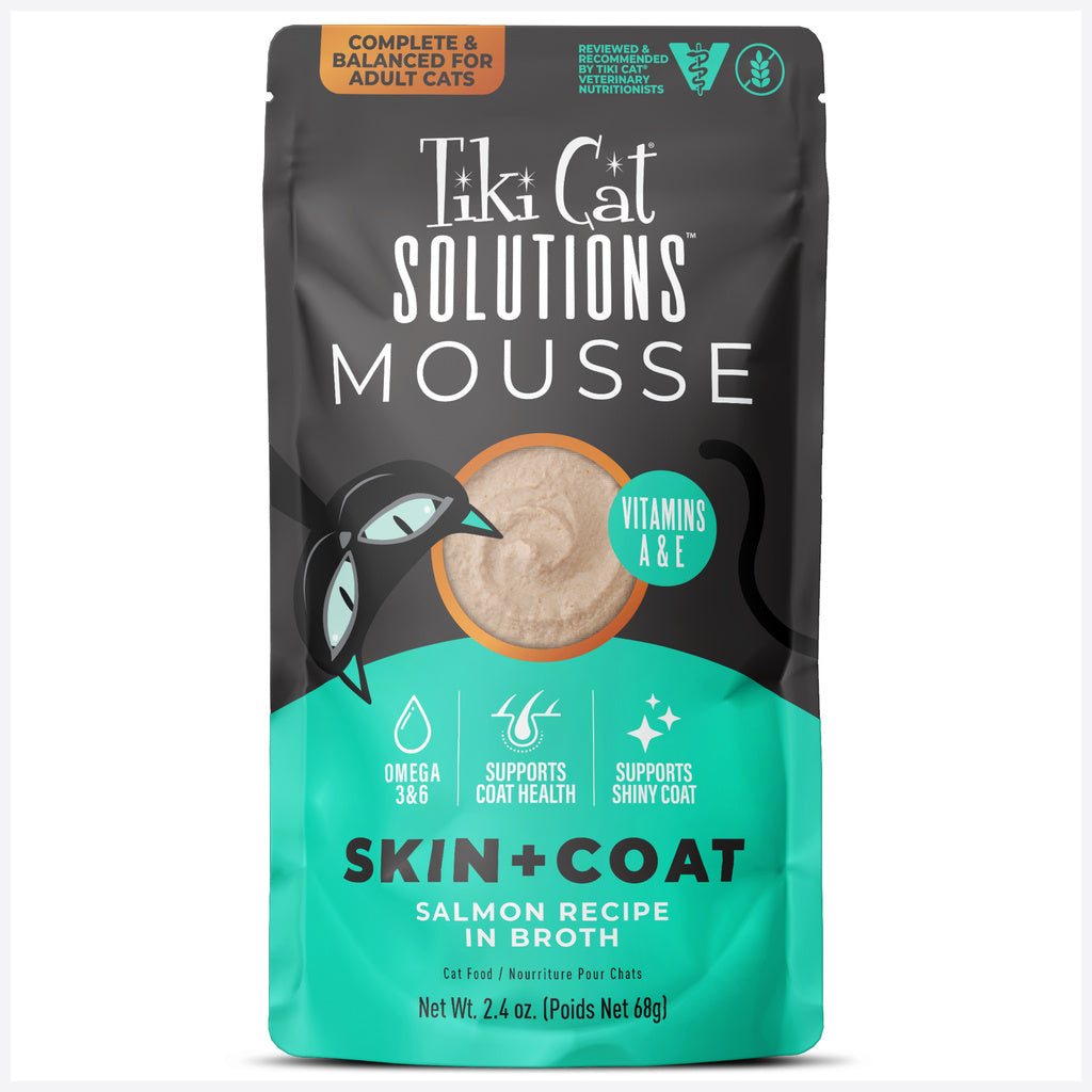 Tiki Cat Special Skin & Coat Salmon Mousse Wet Cat Food - 2.4 oz Pouch