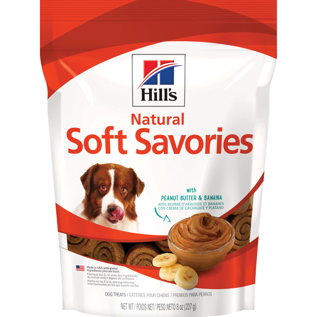 Hill s Natural Soft Savory Dog Treats with Peanut Butter & Banana  8 oz bag (Previously known as Hill s Science Diet Dog treats)