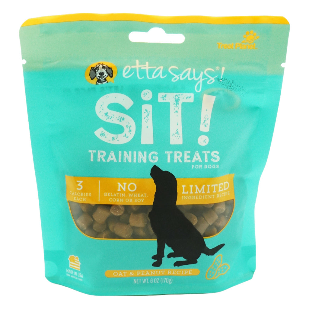 Etta Says! Sit! Peanut Butter Grain Free Dog Training Treats 6 oz