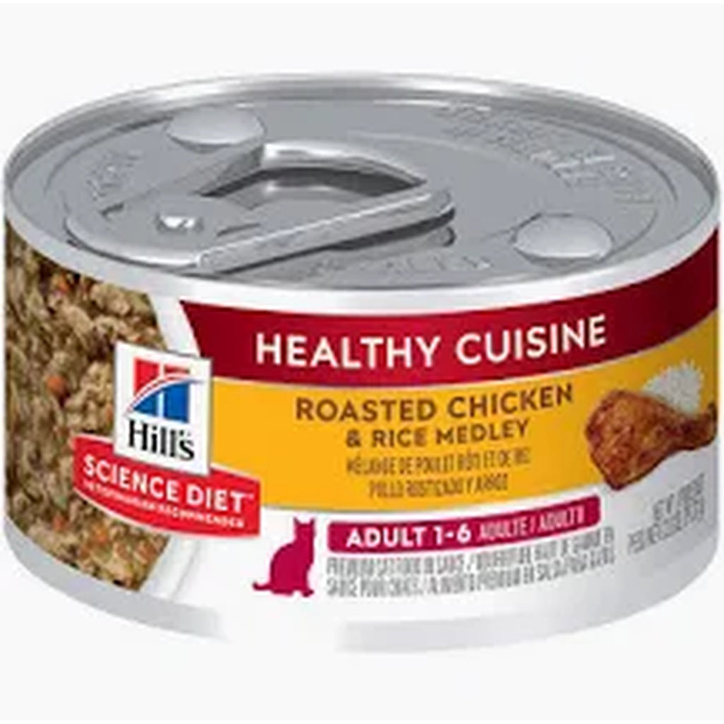 Hill's Science Diet Adult Healthy Cuisine Roasted Chicken & Rice Medley Wet Cat Food, 2.8 oz