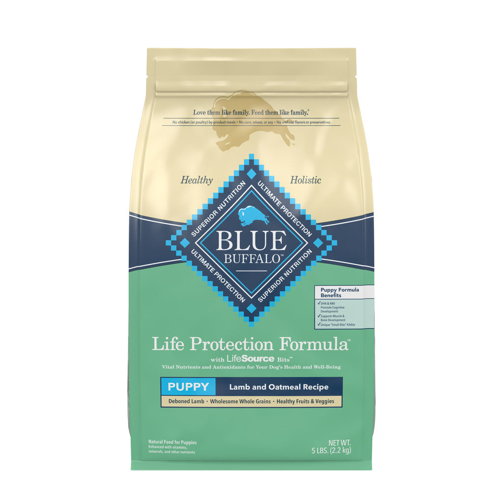 Blue Buffalo Puppy Lamb & Oatmeal Recipe - Life Protection Formula, 5 lb Bag