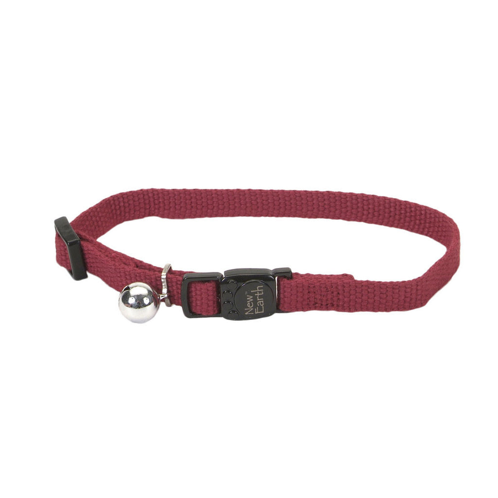 Coastal Pet New Earth Soy Breakaway Cat Collar - Cranberry - 8-12" x 3/8" Eco-Friendly