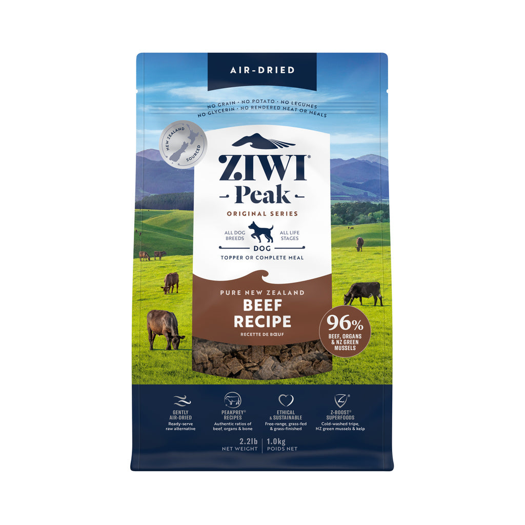 Ziwi Peak Beef Grain-Free Air-Dried Dog Food, 2.2 lb