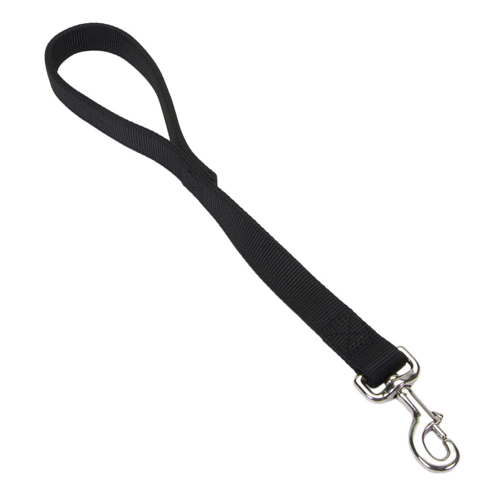 Coastal Pet Double-Ply Nylon Traffic Dog Leash, Black, 1" x 24"