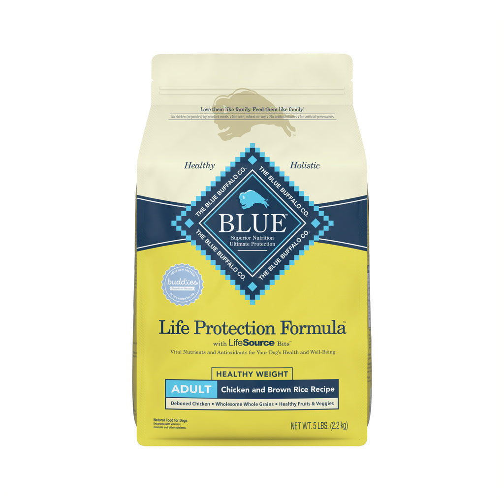 Blue Buffalo Healthy Weight Chicken & Brown Rice Recipe Adult Dry Dog Food - 5 lb Bag
