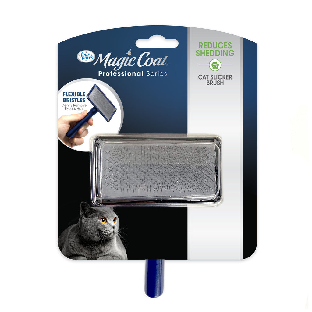 Four Paws Magic Coat Professional Cat Slicker Brush - Gentle Grooming for Cats & Kittens