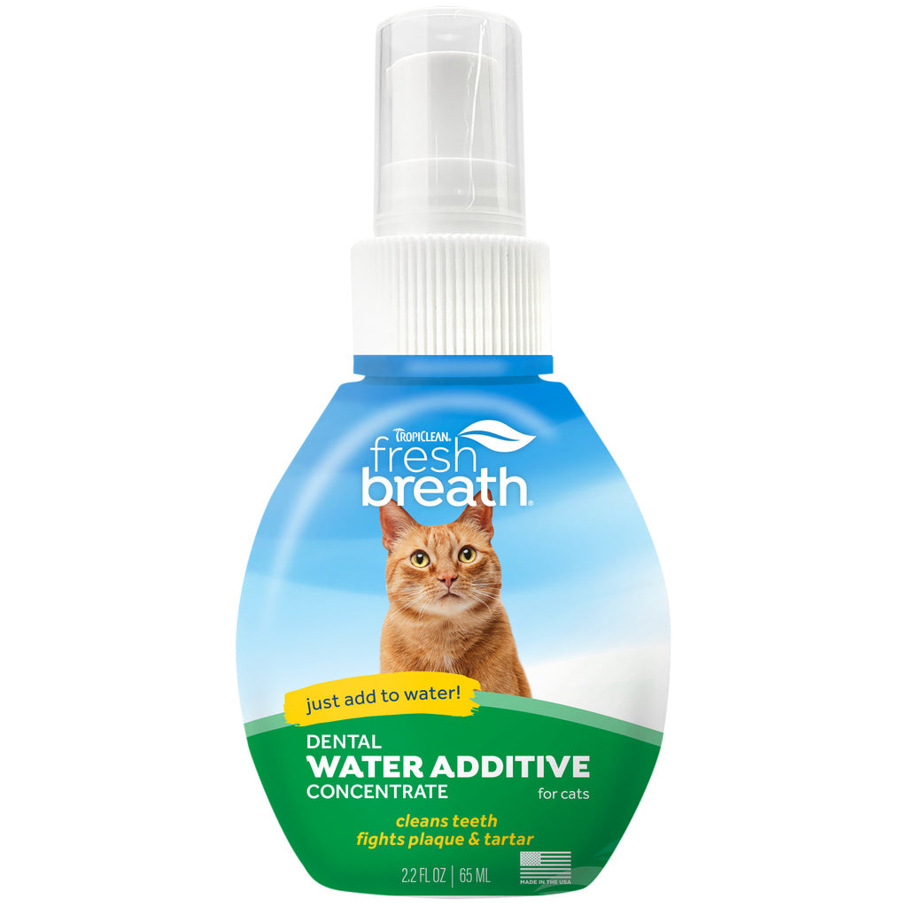 TropiClean Fresh Breath Oral Care Drops for Cats, 2.2 oz