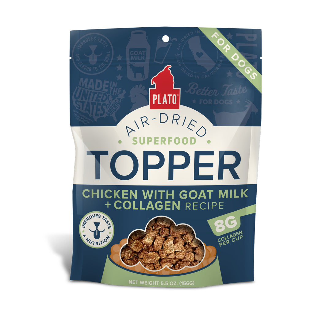 Plato Superfood Topper - Chicken, Goat Milk & Collagen for Pets - 5.5oz