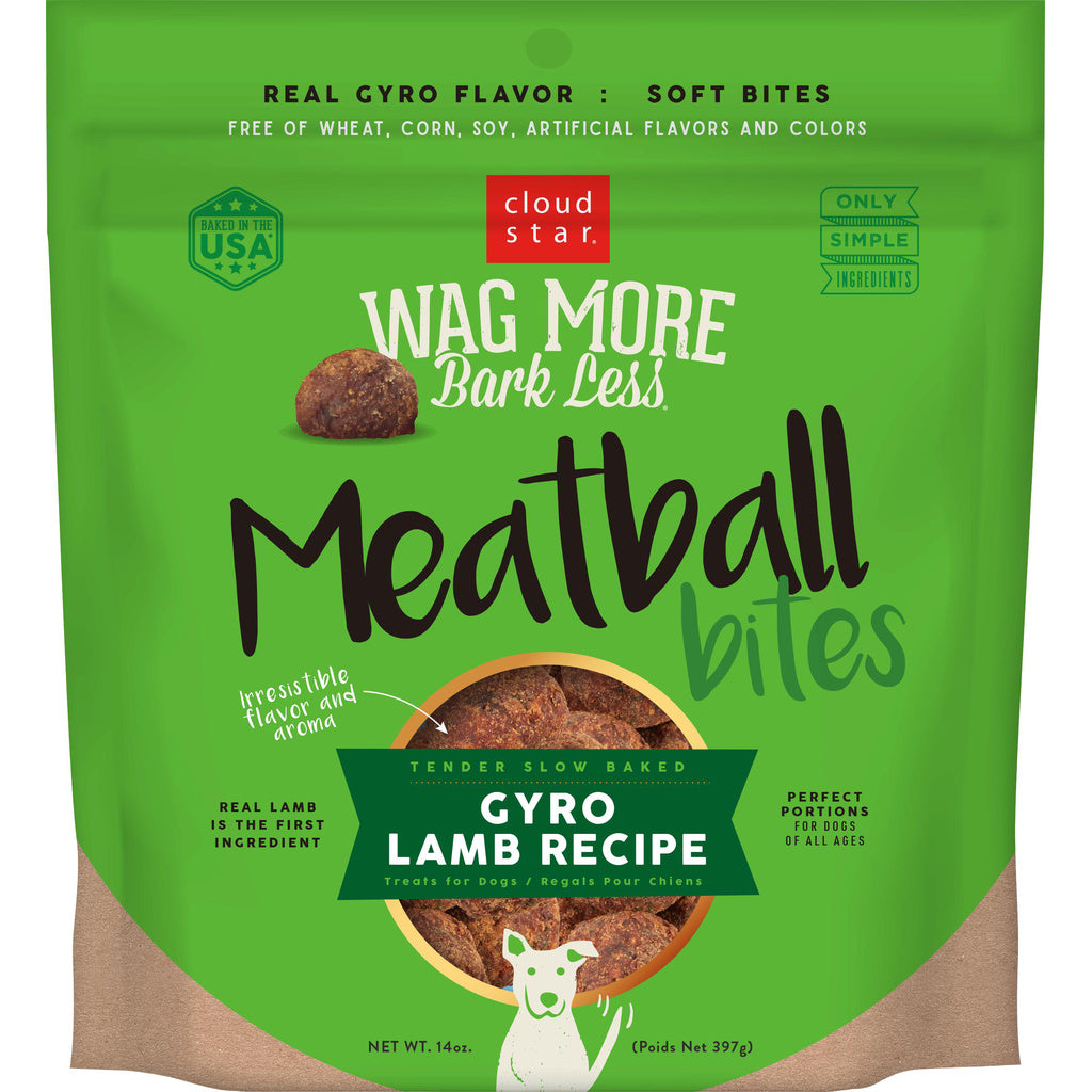Cloud Star Wag More Bark Less Lamb Meatball Dog Treats - Grain Free, 14 oz