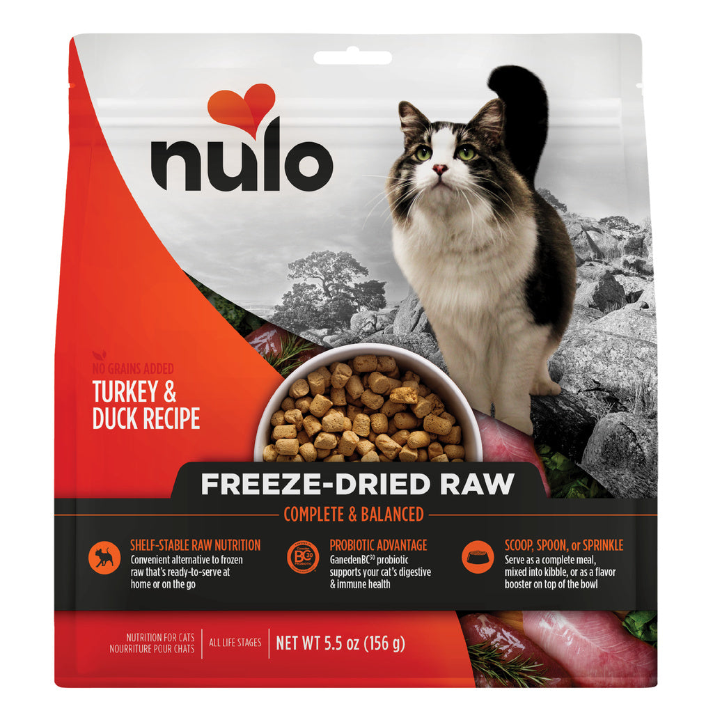 Nulo Freestyle Freeze-Dried Raw Cat Food, Turkey & Duck, Grain-Free, 5.5 oz