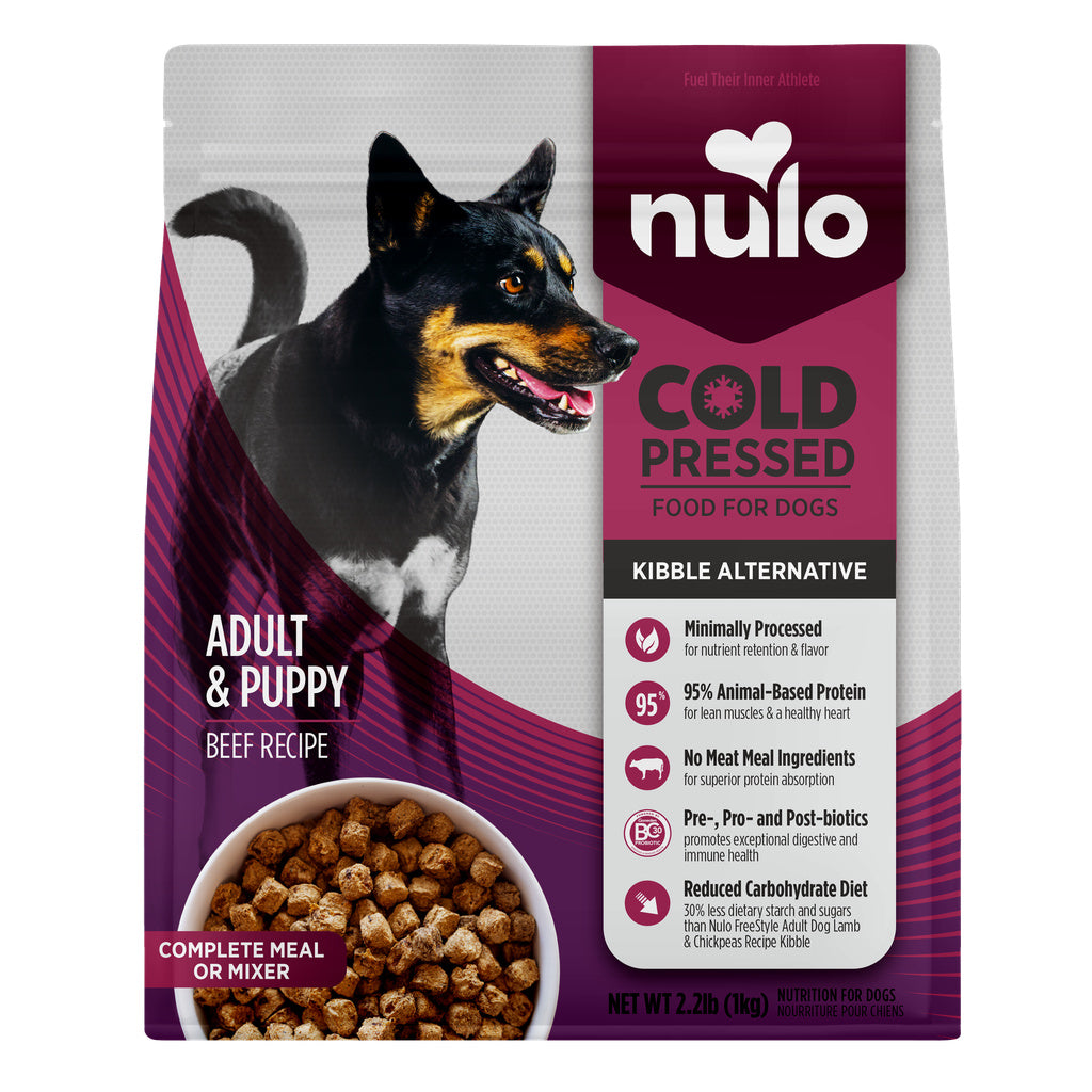 Nulo Cold Pressed Beef Recipe Dog Food - 2.2 lb Kibble Alternative
