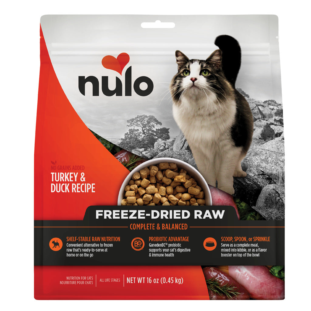 Nulo Freestyle Freeze-Dried Raw Turkey & Duck Cat Food, Grain-Free, 16 oz