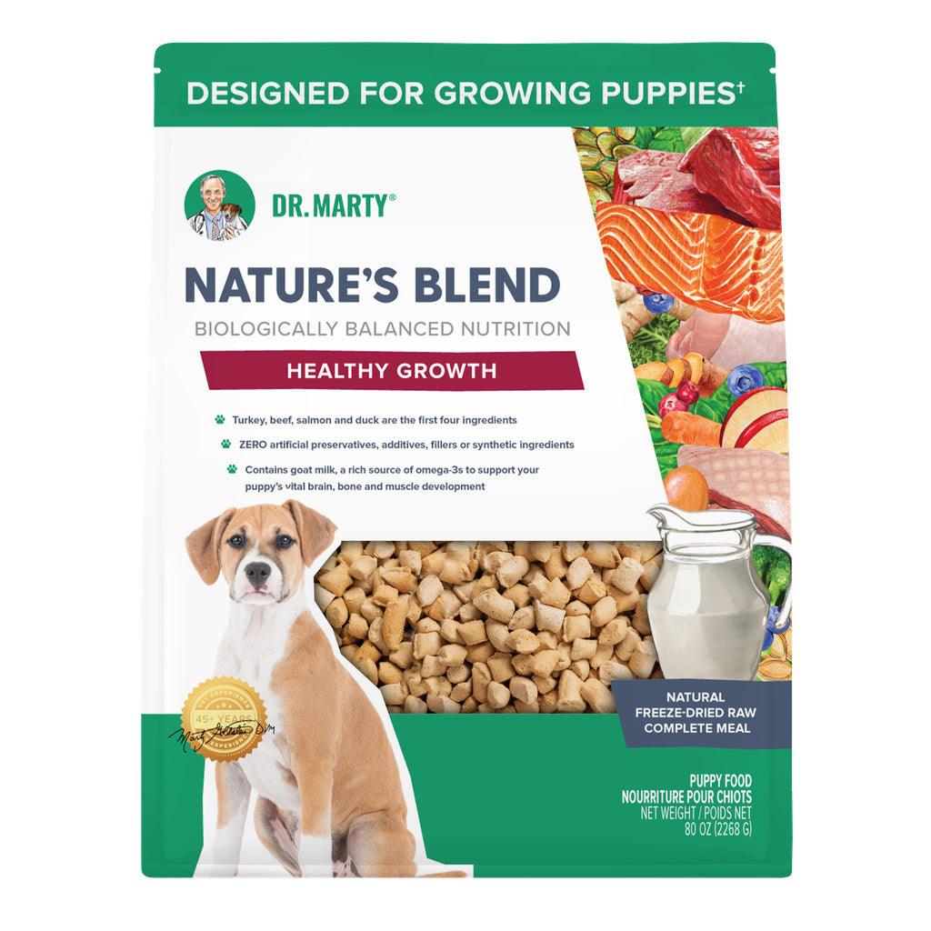 Dr. Marty Nature's Blend Healthy Growth Freeze Dried Puppy Food - 80 oz