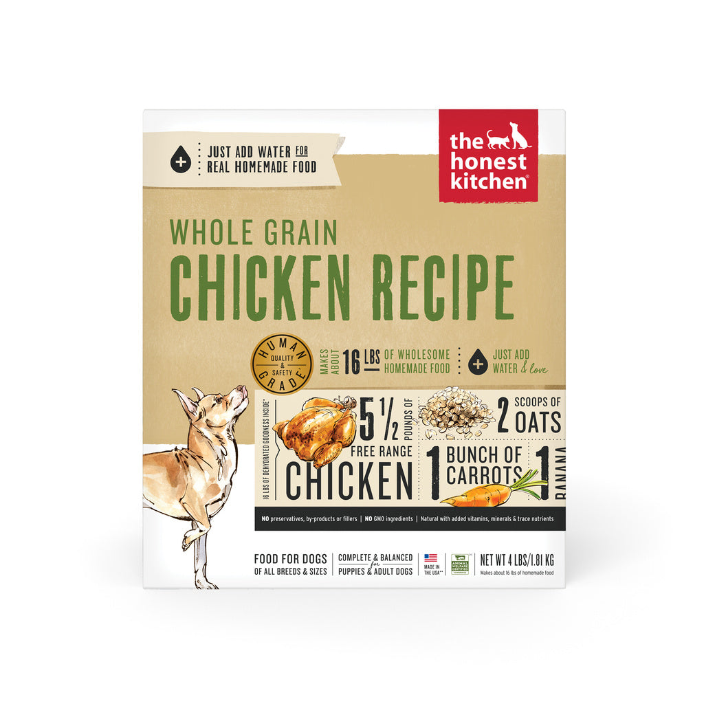 Honest Kitchen Revel Whole Grain Chicken Dehydrated Dog Food - 4 lb Box (Makes 16 lbs)