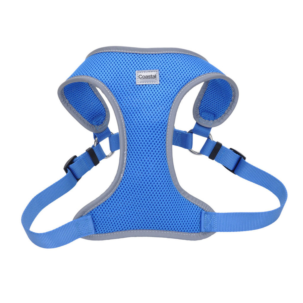 Coastal Pet Comfort Soft Reflective Wrap Adjustable Dog Harness, Blue Lagoon, 28-36"