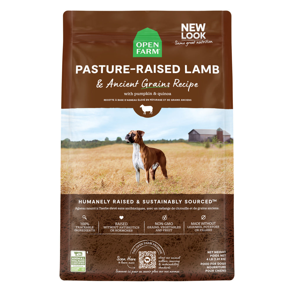 Open Farm Pasture-Raised Lamb & Ancient Grains Recipe Dry Dog Food, 22 lb