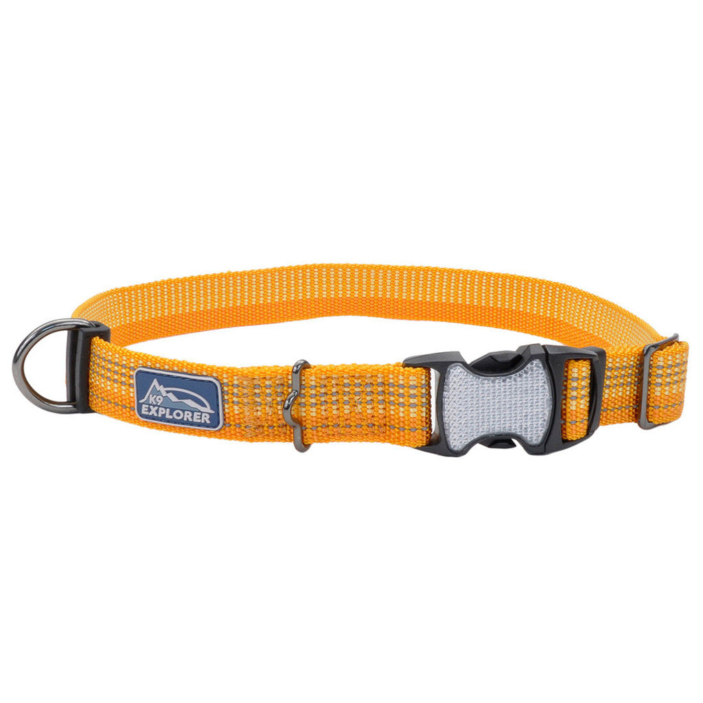 K9 Explorer Brights Reflective Adjustable Dog Collar, Desert, Extra Small, 5/8" x 8-12"