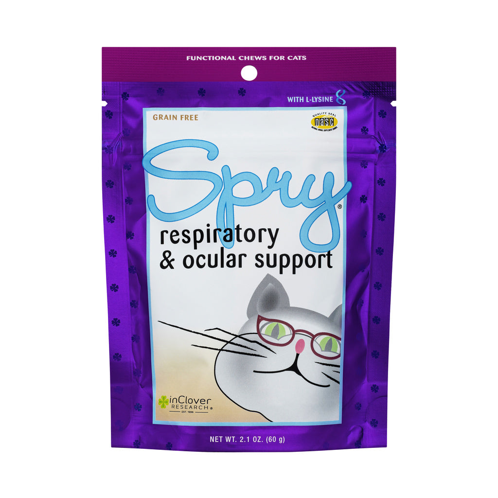 In Clover Spry Feline Respiratory & Ocular Support Soft Chews - 2.1 oz Cat Supplement