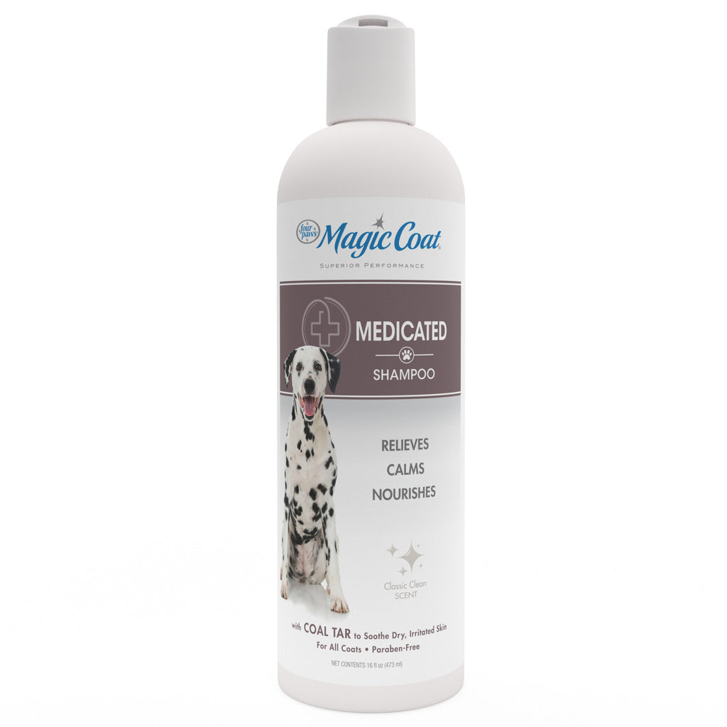 Four Paws Magic Coat Medicated Dog Shampoo - Skin Allergies, Itch Relief - 16 oz