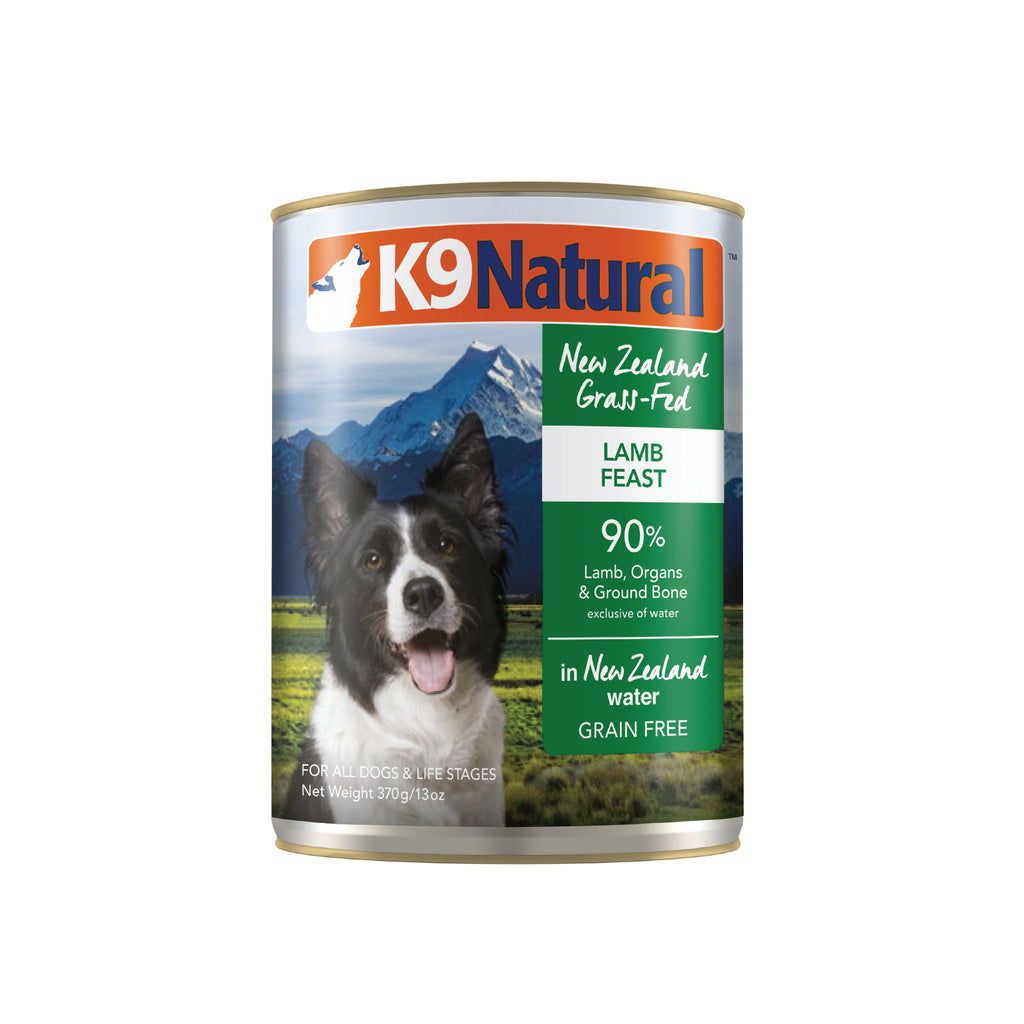K9 Natural Lamb Feast Grain-Free Canned Dog Food, 13 oz / 370g