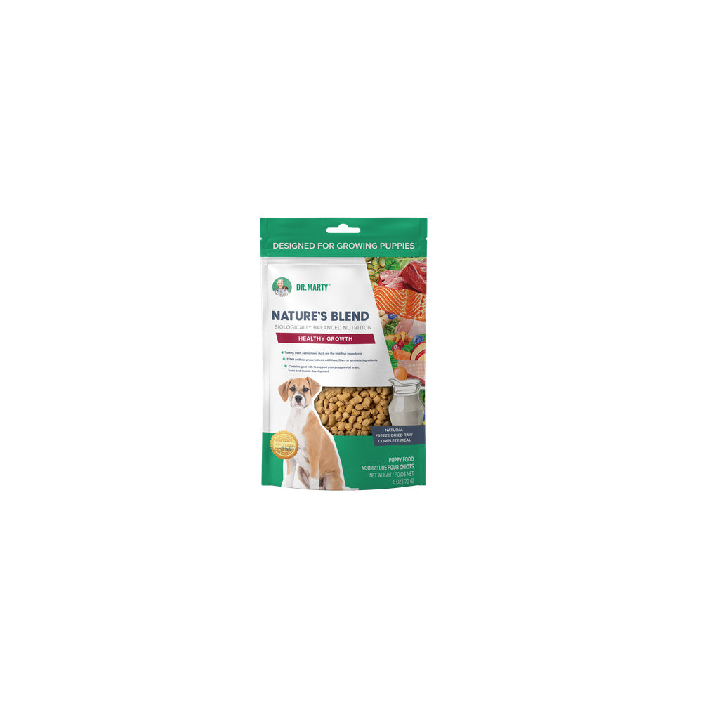 Dr. Marty Nature's Blend Puppy Freeze-Dried Raw Dog Food, 6 oz - Healthy Growth Formula