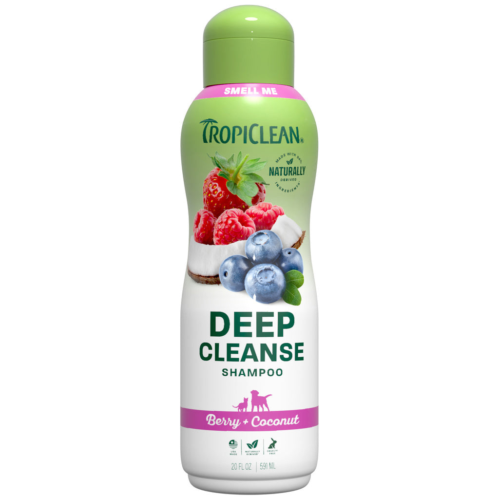 TropiClean Deep Cleaning Berry and Coconut Pet Shampoo 20oz