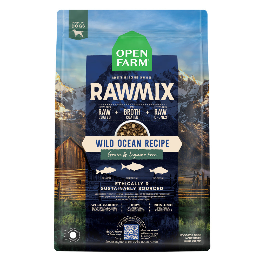 Open Farm RawMix Wild Ocean Recipe Dog Food, Grain-Free, 3.5 lb Bag