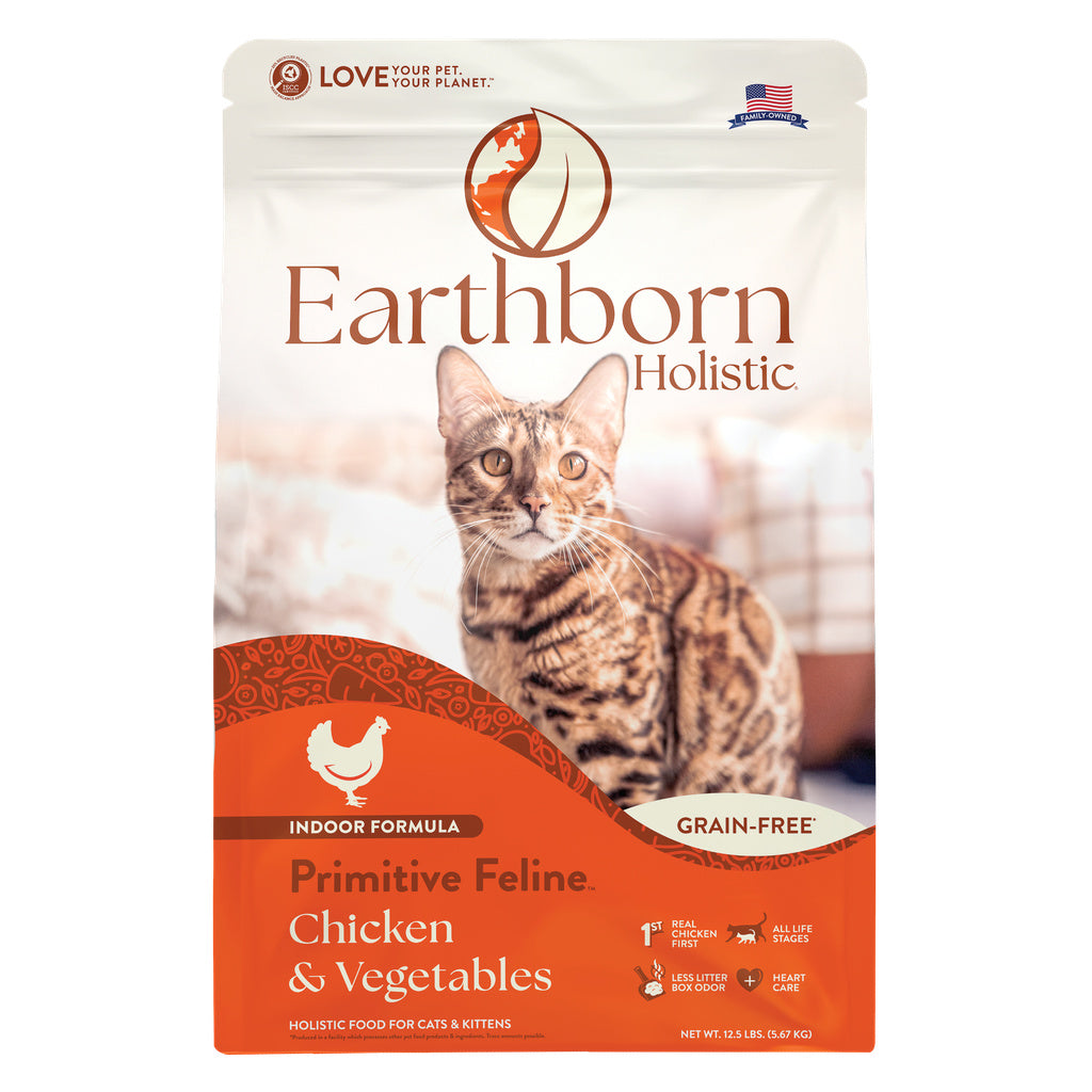 Earthborn Holistic Primitive Feline Grain-Free Dry Cat Food - 12.5 lb Bag