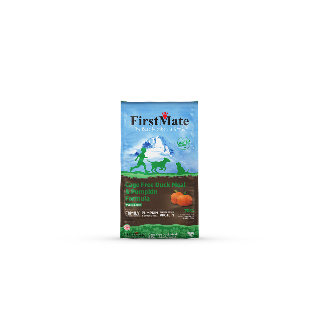 FirstMate LID Grain-Free Cage-Free Duck & Pumpkin Dry Dog Food, 25 lb