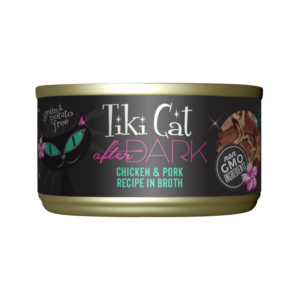 Tiki Cat After Dark Chicken & Pork Wet Cat Food - 2.8 oz Can / 12-Pack Case