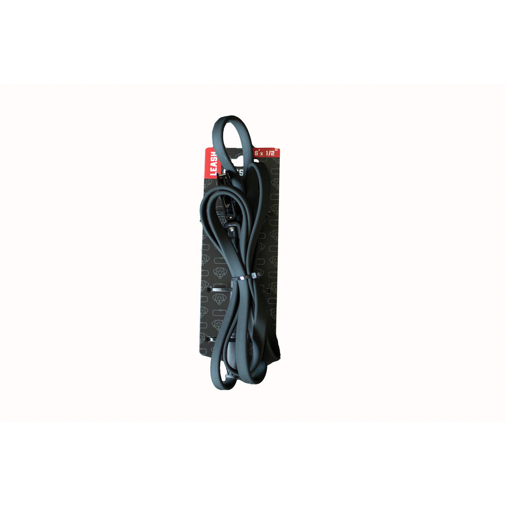 Boss Dog Tactical TPU Tracking Dog Leash - Black - 6 ft Polyester Webbing
