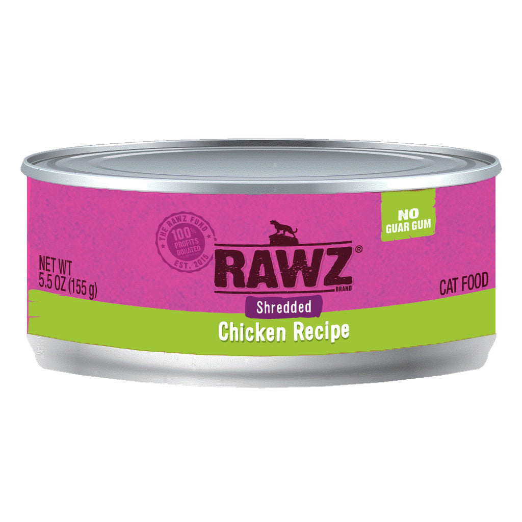 Rawz Shredded Chicken Canned Cat Food 3oz