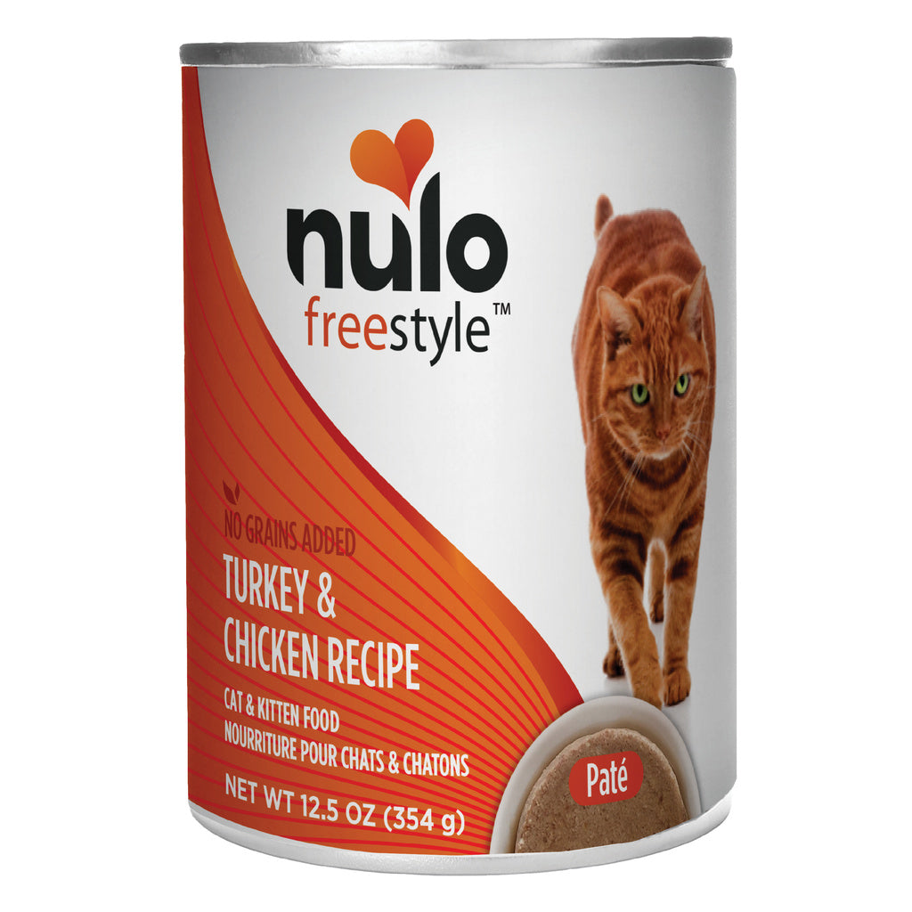 Nulo Freestyle Grain Free Turkey & Chicken Recipe Pate Cat Food 12.5 Oz