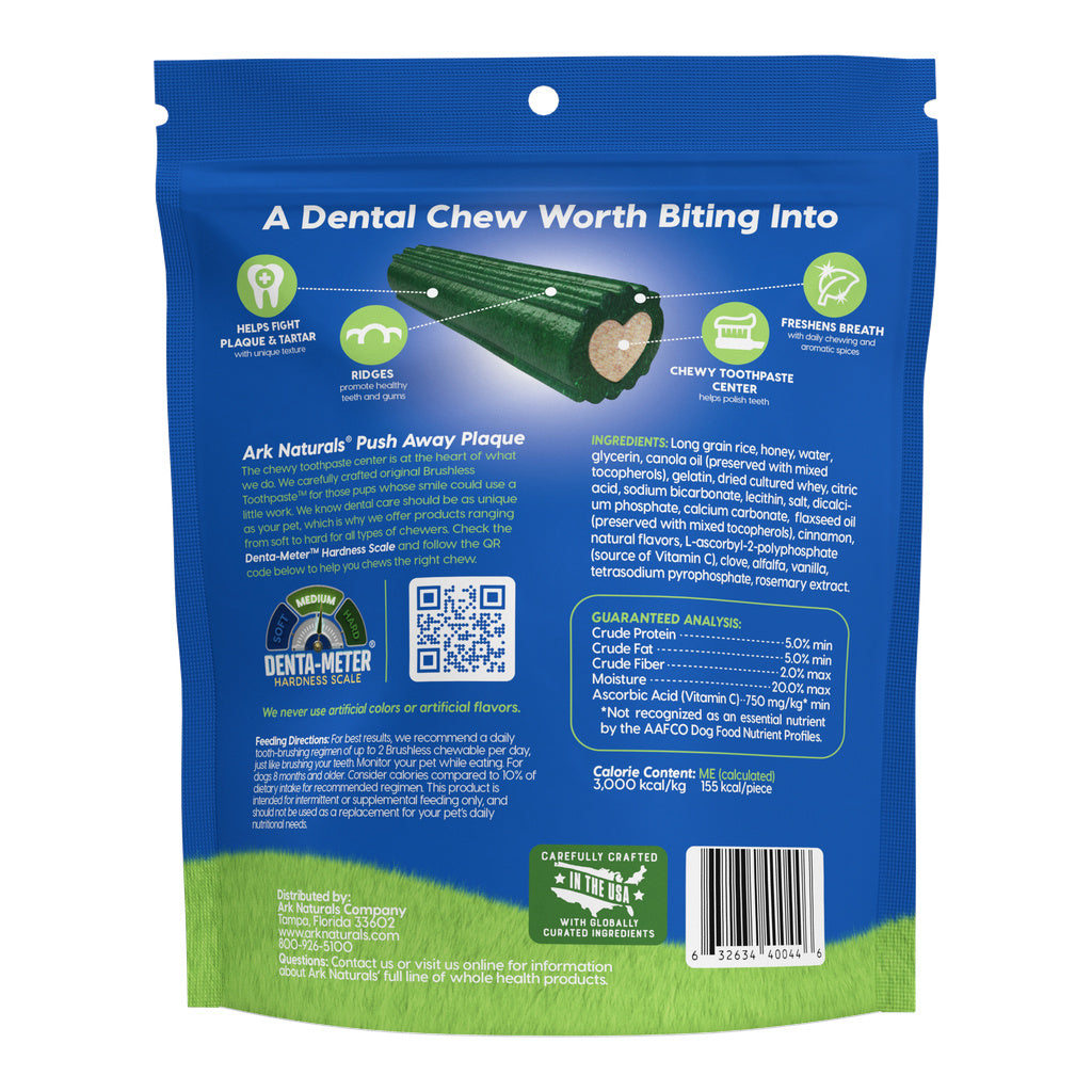 Ark Naturals Brushless Toothpaste Dental Chews for Extra Large Dogs, 2 ...