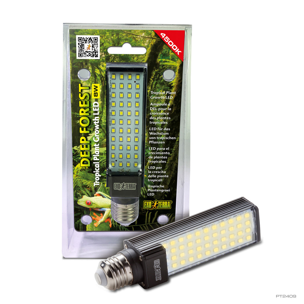 Exo Terra Deep Forest LED - 8W Plant Growth Terrarium Light - 4500K