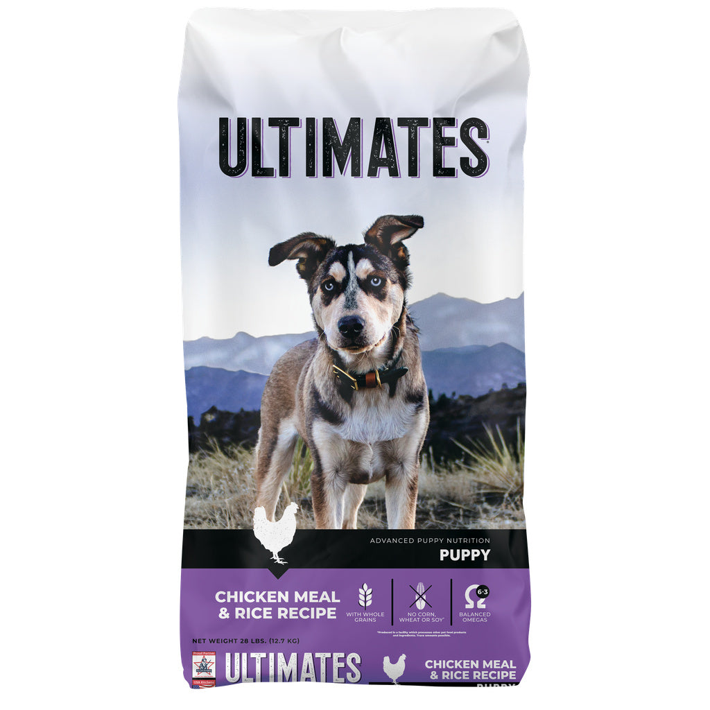 Ultimates Puppy Chicken Meal & Rice Dry Dog Food, 28 lb