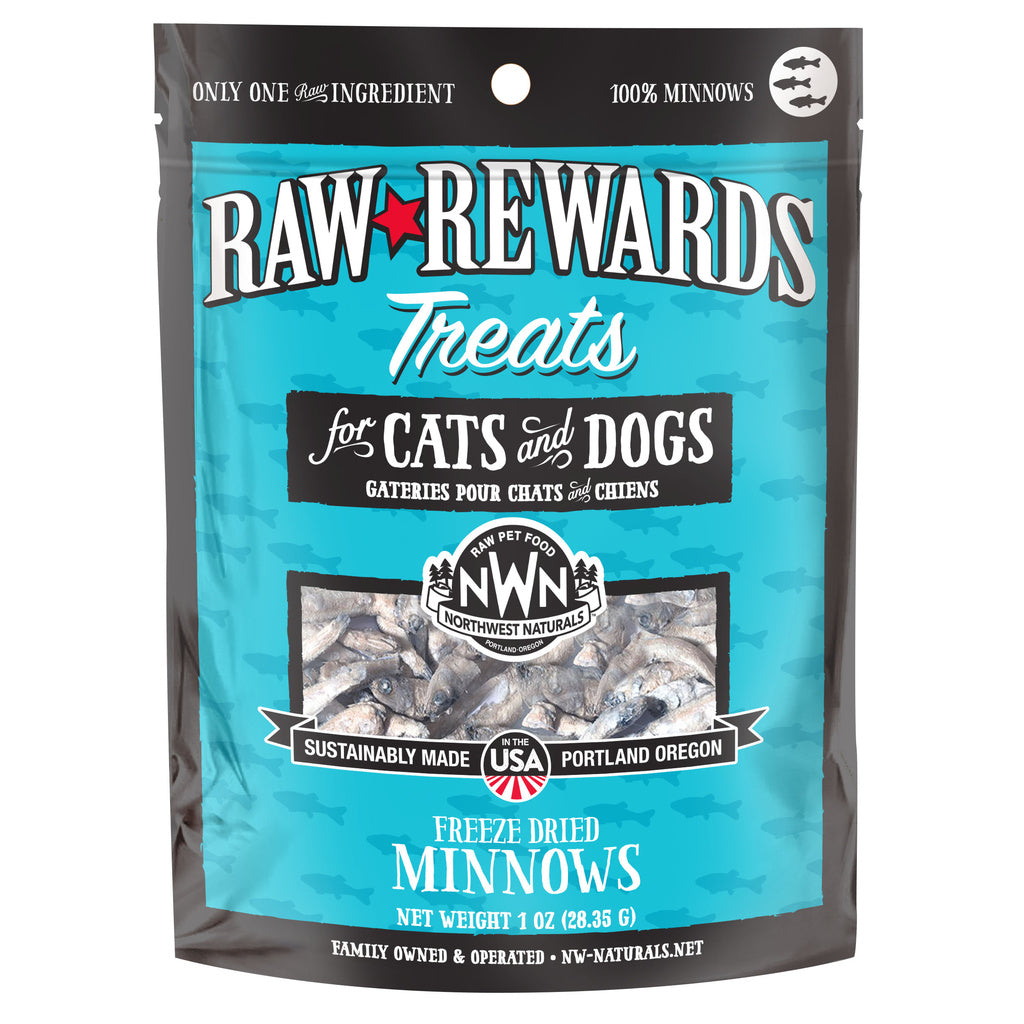 Northwest Naturals Freeze Dried Minnow Treats - Dog & Cat, 1 oz Raw Rewards