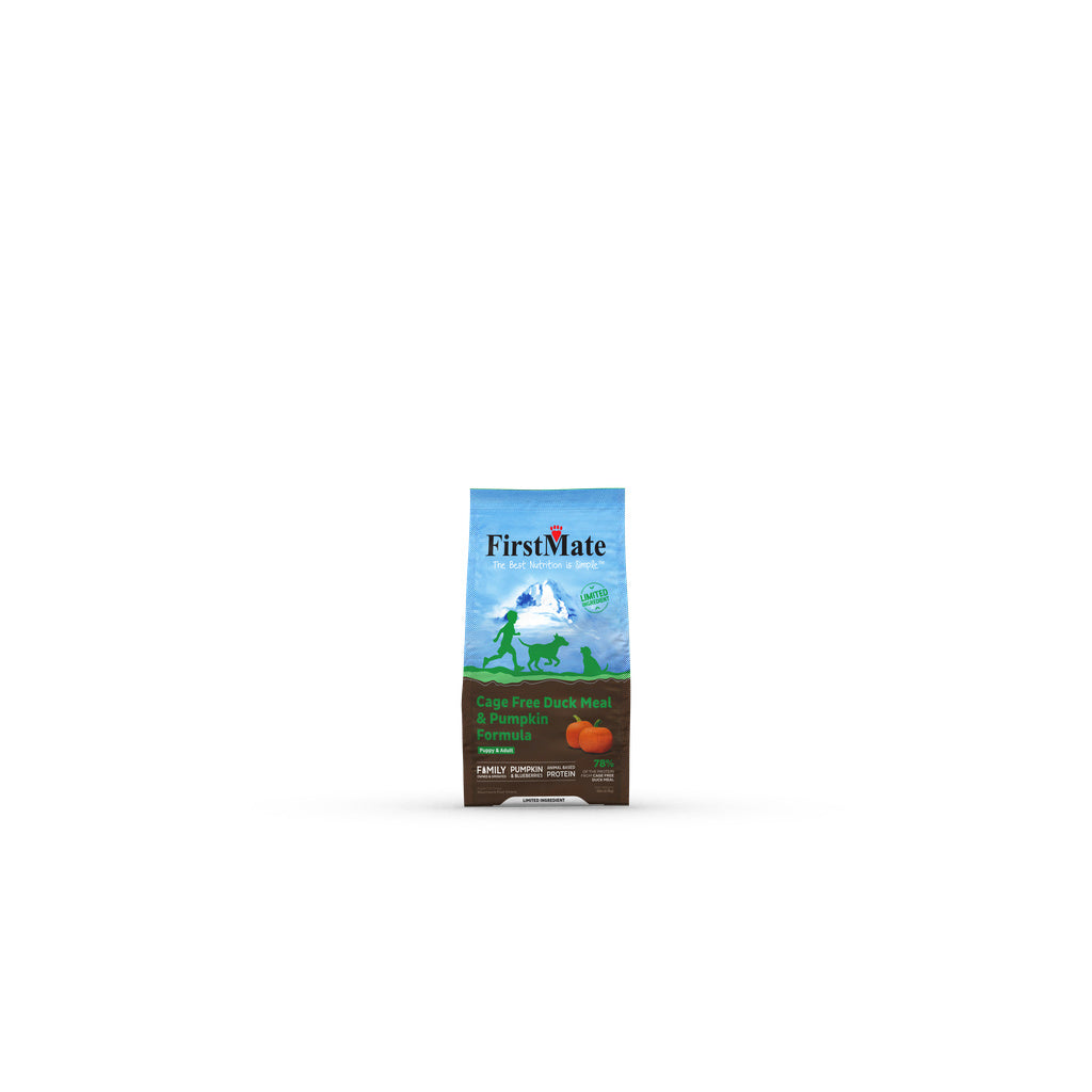 FirstMate LID Grain-Free Duck & Pumpkin Formula Dry Dog Food, 5 lb