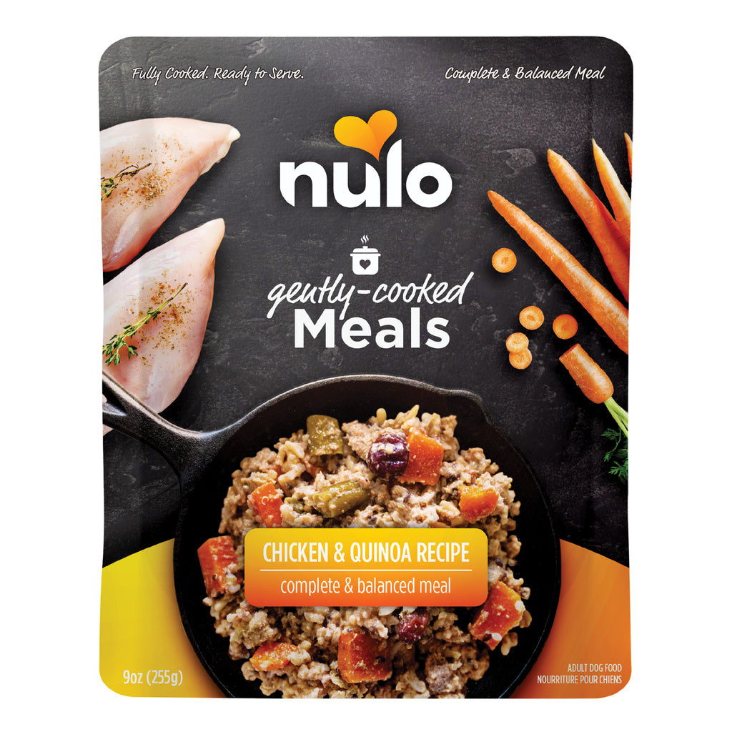 Nulo Gently Cooked Meals Chicken & Quinoa Recipe 9oz Dog Food Pouch