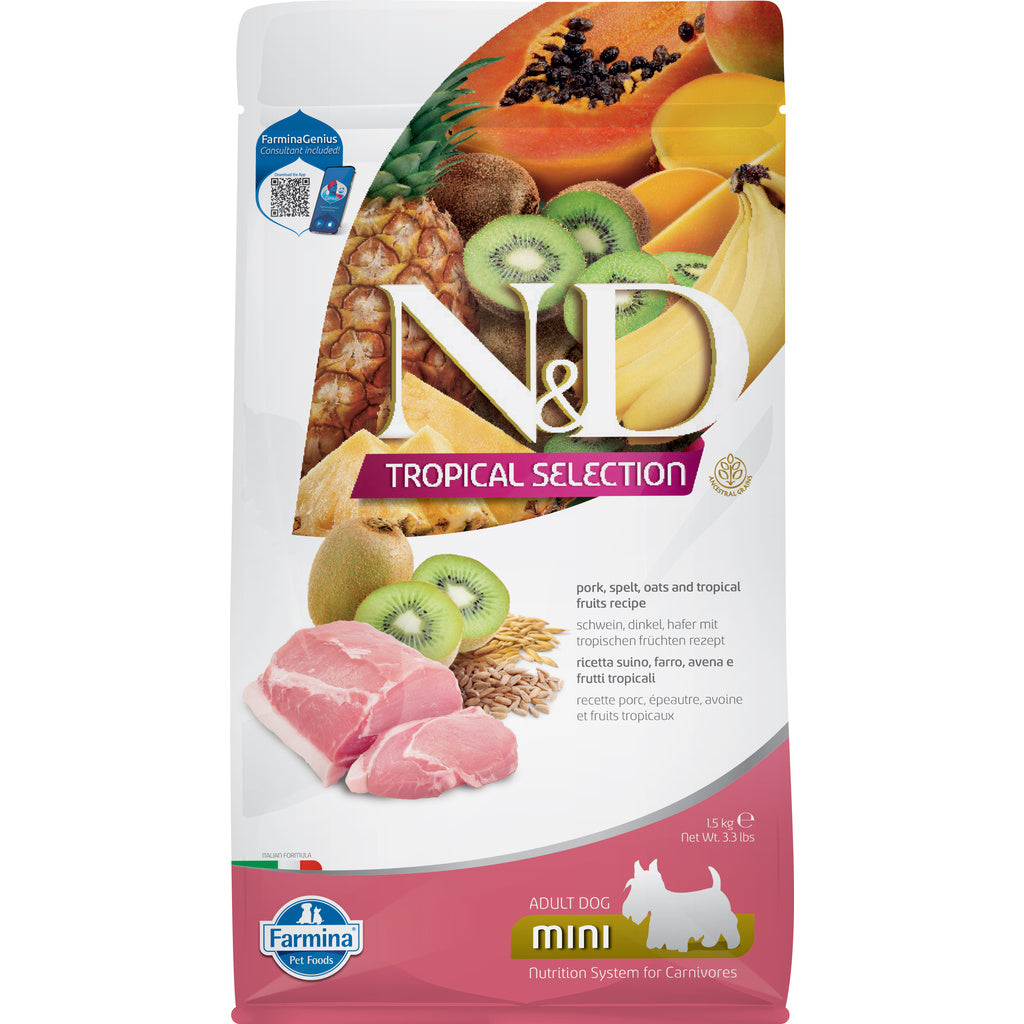 Farmina N&D Tropical Selection Pork Adult Mini Dog Food - 11 lb / 5 kg