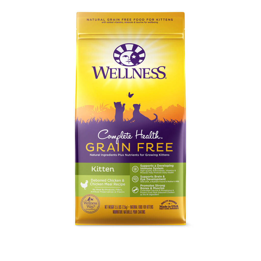 Wellness Complete Health GF Chicken Kitten Food 5.5 lb