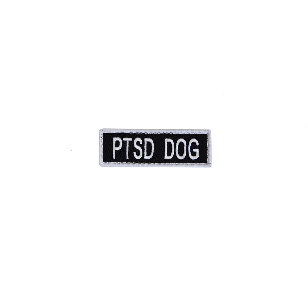 Boss Dog Tactical Harness Patch - PTSD Dog - Small - Hook-Backed Velcro Patch for Dog Harnesses