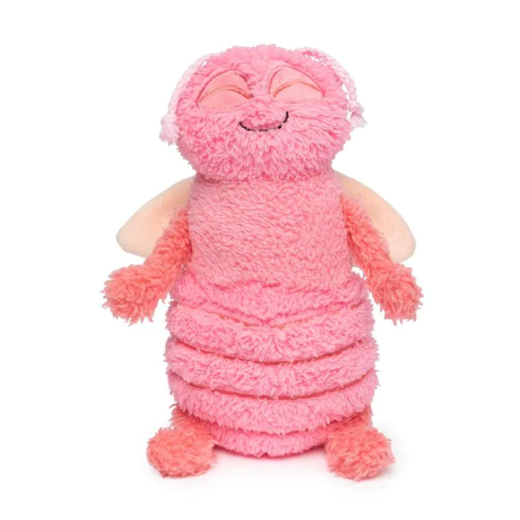 FuzzYard Flutter Bed Hug Dog Toy - Pink Bed Bugs Plush Squeaky Toy